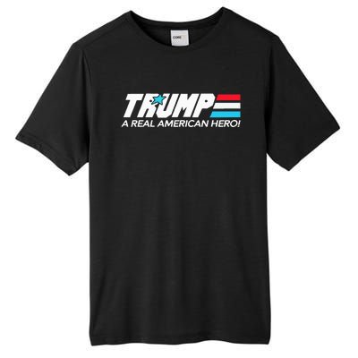 Trump A Real American Hero Tall Fusion ChromaSoft Performance T-Shirt