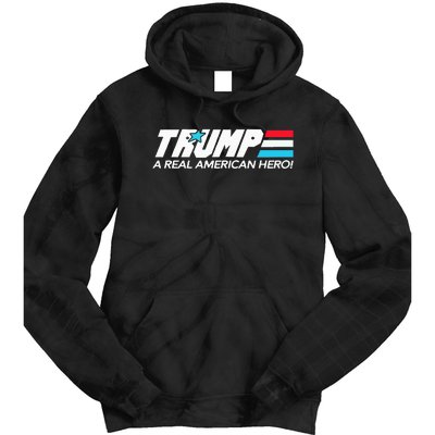 Trump A Real American Hero Tie Dye Hoodie