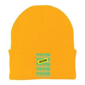 Tucson Arizona Repeat Logo Knit Cap Winter Beanie