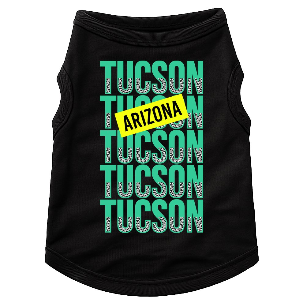 Tucson Arizona Repeat Logo Doggie Tank
