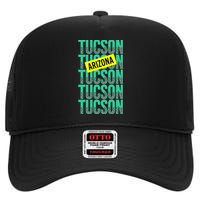 Tucson Arizona Repeat Logo High Crown Mesh Back Trucker Hat