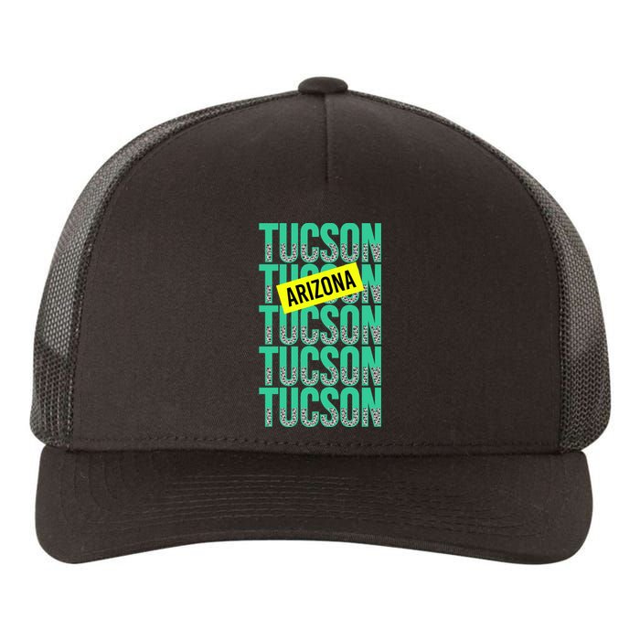 Tucson Arizona Repeat Logo Yupoong Adult 5-Panel Trucker Hat