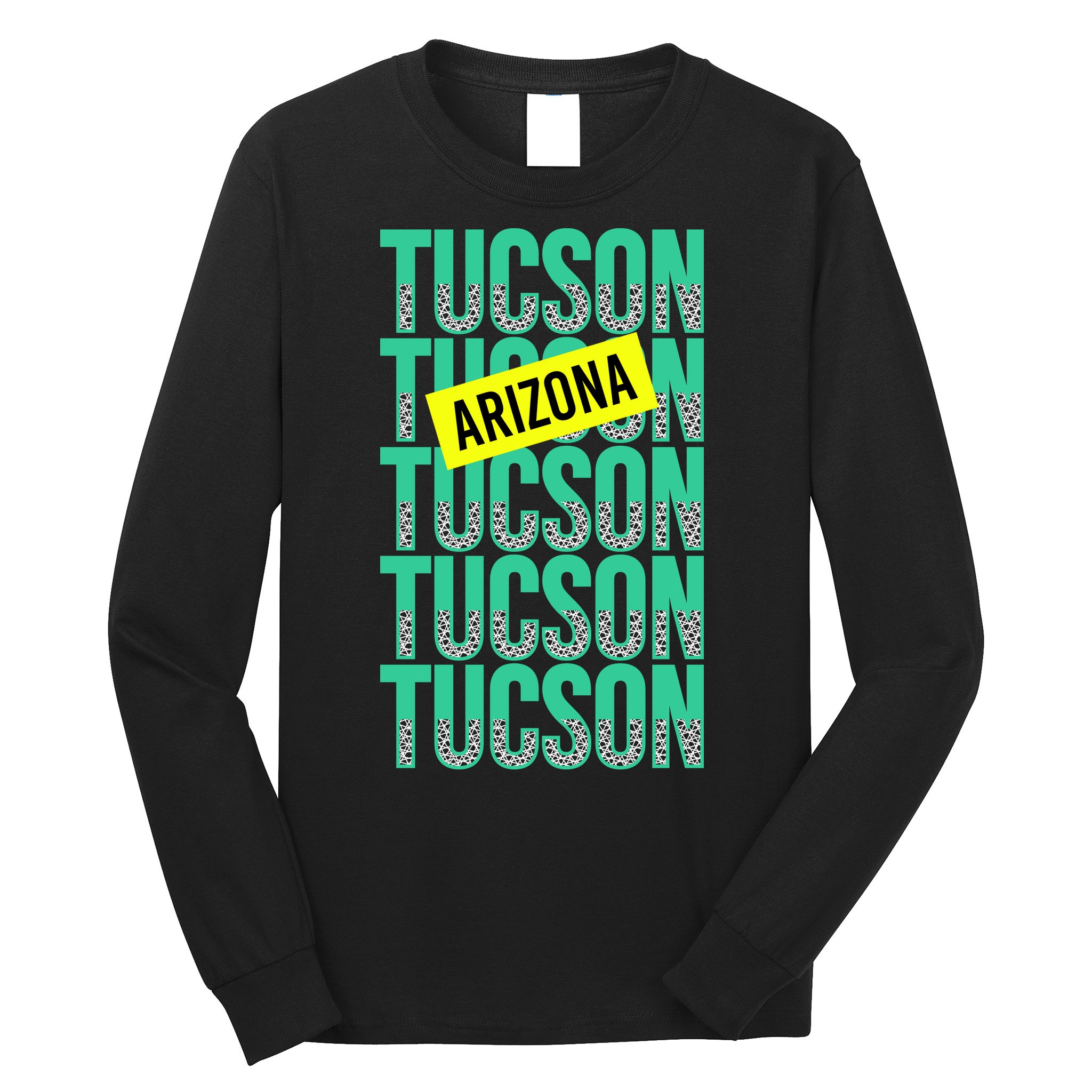 Tucson Arizona Repeat Logo Long Sleeve Shirt