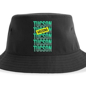 Tucson Arizona Repeat Logo Sustainable Bucket Hat