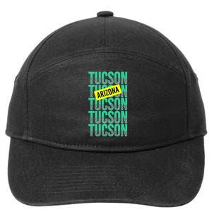 Tucson Arizona Repeat Logo 7-Panel Snapback Hat