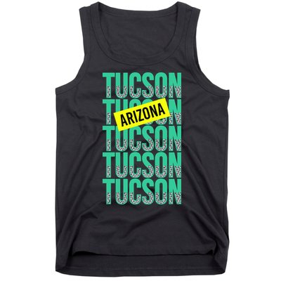 Tucson Arizona Repeat Logo Tank Top