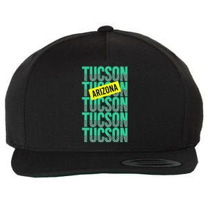 Tucson Arizona Repeat Logo Wool Snapback Cap