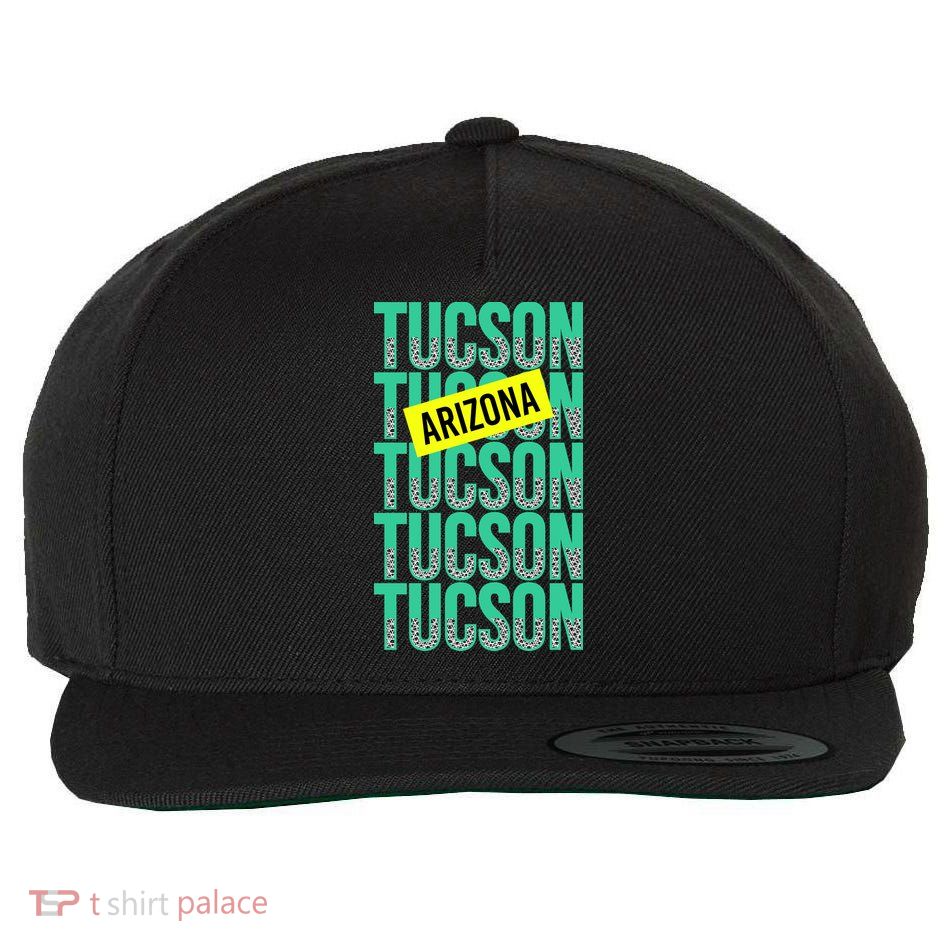 Tucson Arizona Repeat Logo Wool Snapback Cap