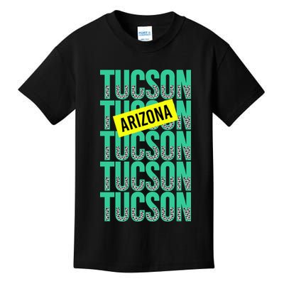 Tucson Arizona Repeat Logo Kids T-Shirt