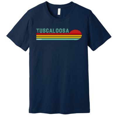 Tuscaloosa Alabama Retro Sunset Premium T-Shirt