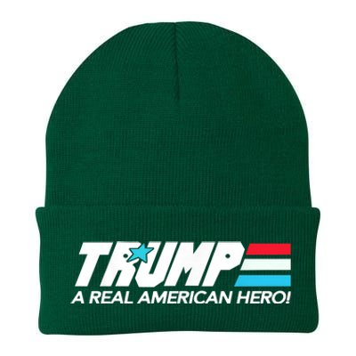 Trump A Real American Hero Knit Cap Winter Beanie