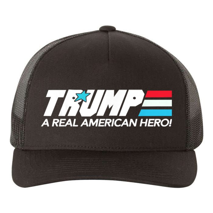 Trump A Real American Hero Yupoong Adult 5-Panel Trucker Hat