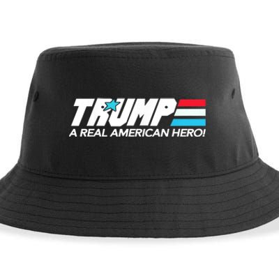 Trump A Real American Hero Sustainable Bucket Hat