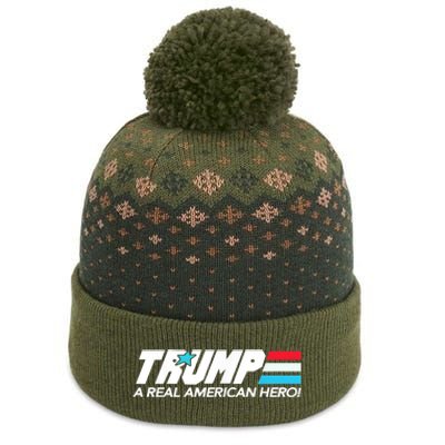 Trump A Real American Hero The Baniff Cuffed Pom Beanie