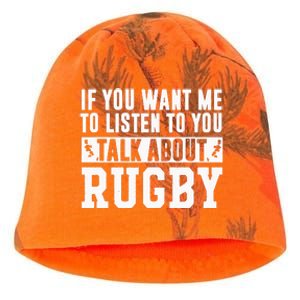 Talk About Rugby Rugby Gift Rugby Player Rugby Coach Gift Kati - Camo Knit Beanie