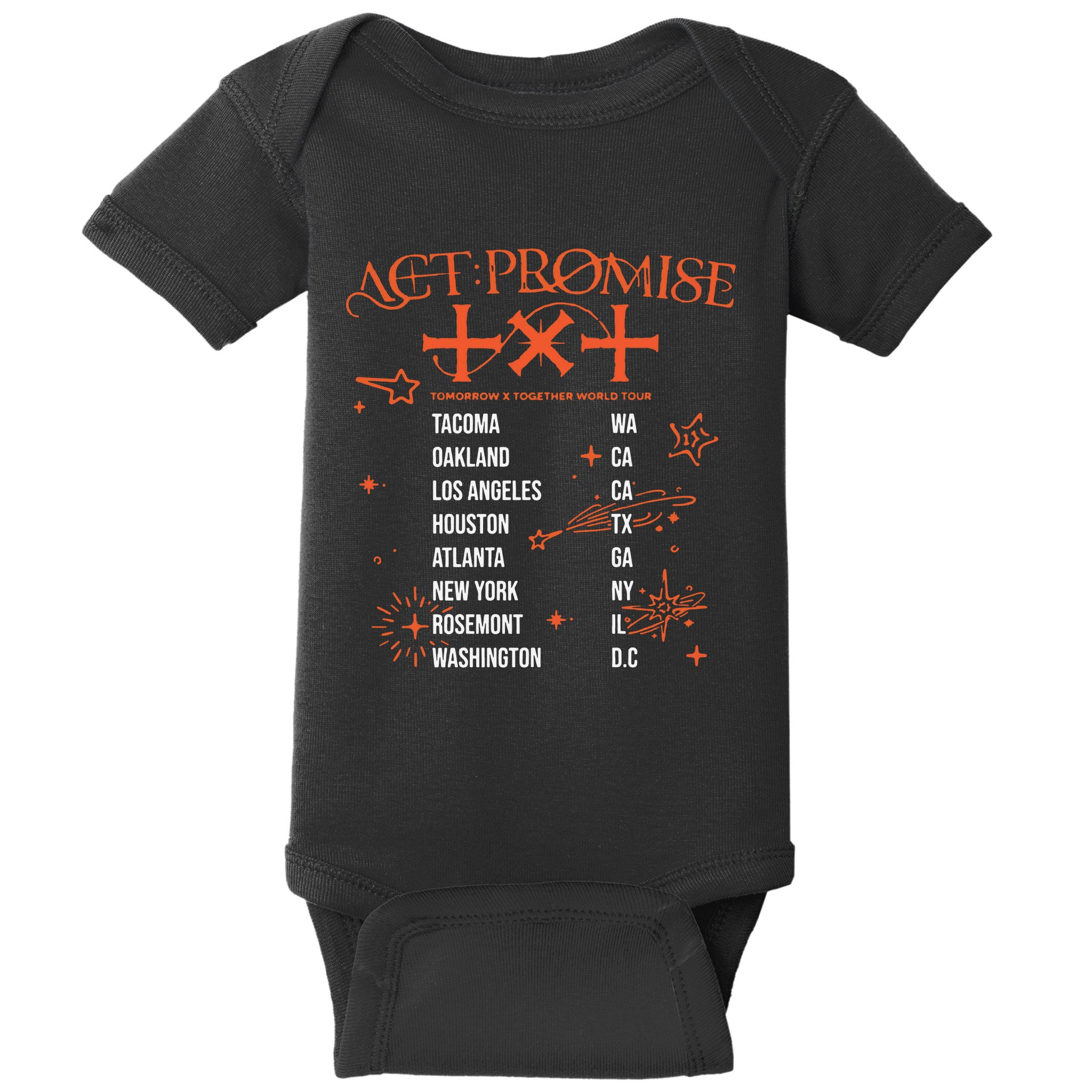 Txt Act Rosemont Baby Bodysuit