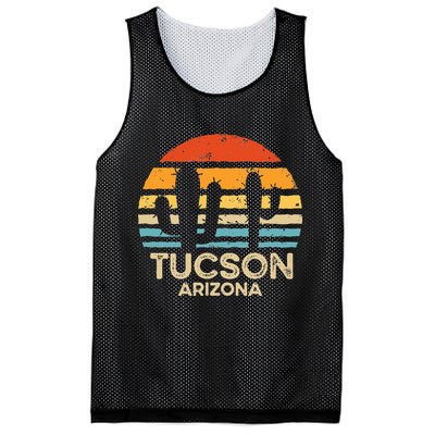 Tucson Arizona Retro Sunset Mesh Reversible Basketball Jersey Tank