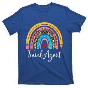 Travel Agent Rainbow Leopard Travel And Tourism Cute Gift T-Shirt