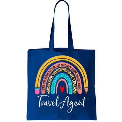 Travel Agent Rainbow Leopard Travel And Tourism Cute Gift Tote Bag