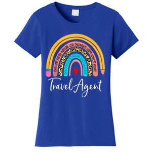 Travel Agent Rainbow Leopard Travel And Tourism Cute Gift Women's T-Shirt