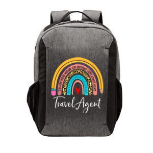 Travel Agent Rainbow Leopard Travel And Tourism Cute Gift Vector Backpack