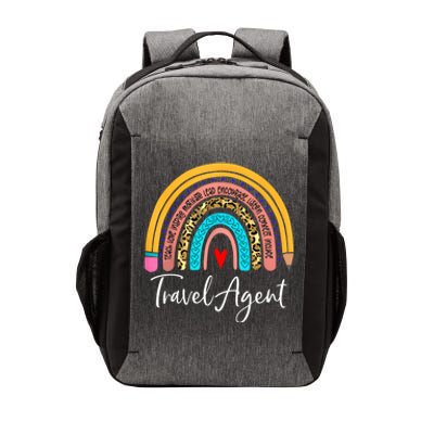 Travel Agent Rainbow Leopard Travel And Tourism Cute Gift Vector Backpack