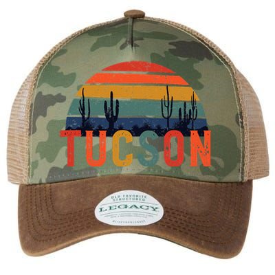 Tucson Arizona Retro Vintage Arizona Sunset Legacy Tie Dye Trucker Hat