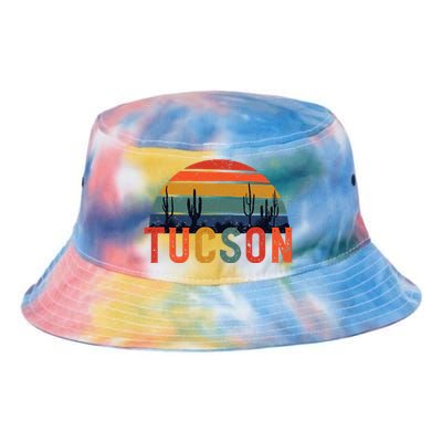 Tucson Arizona Retro Vintage Arizona Sunset Tie Dye Newport Bucket Hat