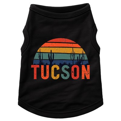 Tucson Arizona Retro Vintage Arizona Sunset Doggie Tank