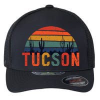 Tucson Arizona Retro Vintage Arizona Sunset Flexfit Unipanel Trucker Cap