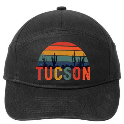 Tucson Arizona Retro Vintage Arizona Sunset 7-Panel Snapback Hat