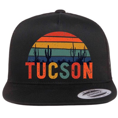 Tucson Arizona Retro Vintage Arizona Sunset Flatbill Hat