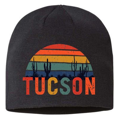 Tucson Arizona Retro Vintage Arizona Sunset Sustainable Beanie