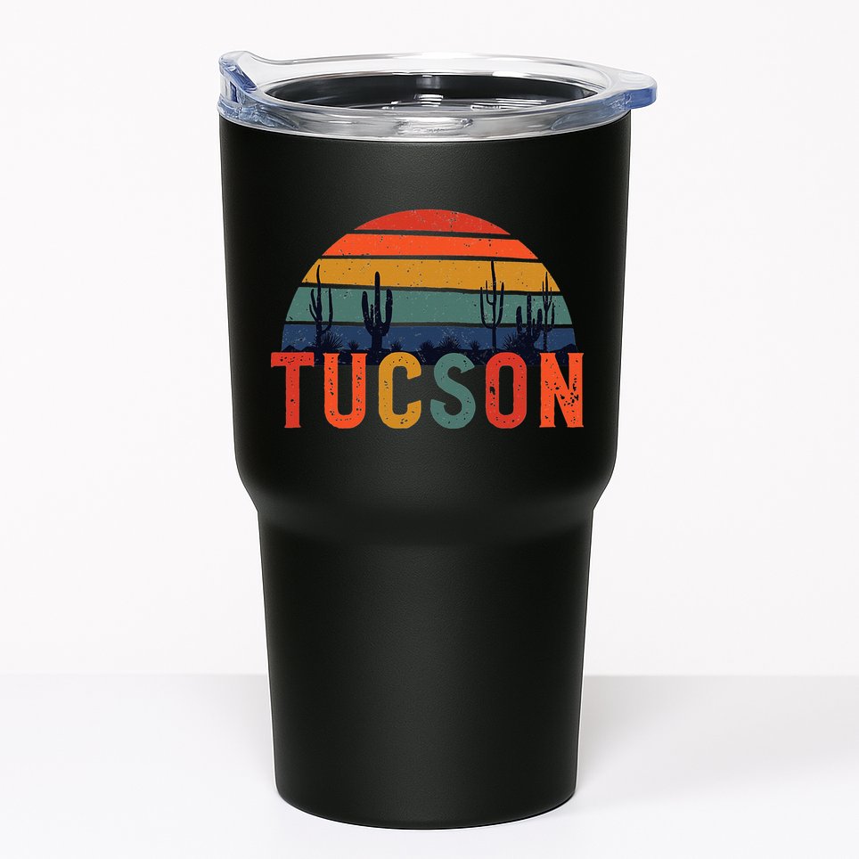 Tucson Arizona Retro Vintage Arizona Sunset Tumbler