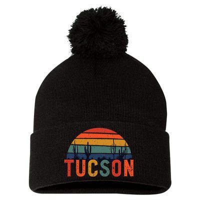 Tucson Arizona Retro Vintage Arizona Sunset Pom Pom 12in Knit Beanie