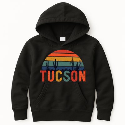 Tucson Arizona Retro Vintage Arizona Sunset Kids Hoodie