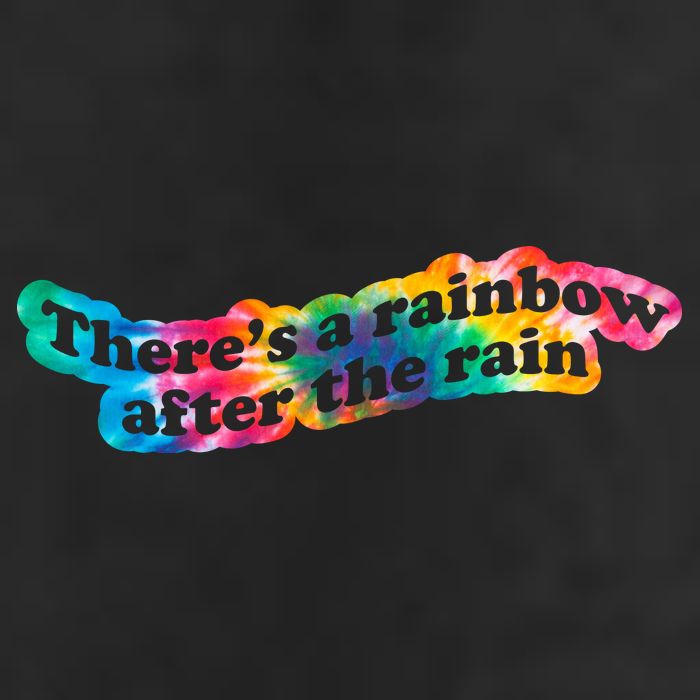 There's A Rainbow After The Rain Mental Health Awareness 7 Panel Mesh Trucker Snapback Hat