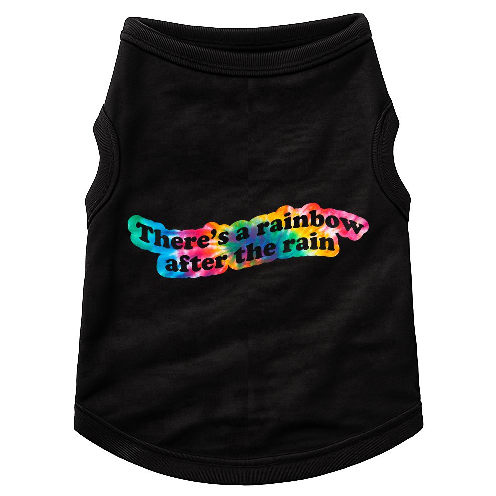 There's A Rainbow After The Rain Mental Health Awareness Doggie Tank