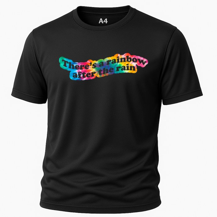 There's A Rainbow After The Rain Mental Health Awareness Cooling Performance Crew T-Shirt