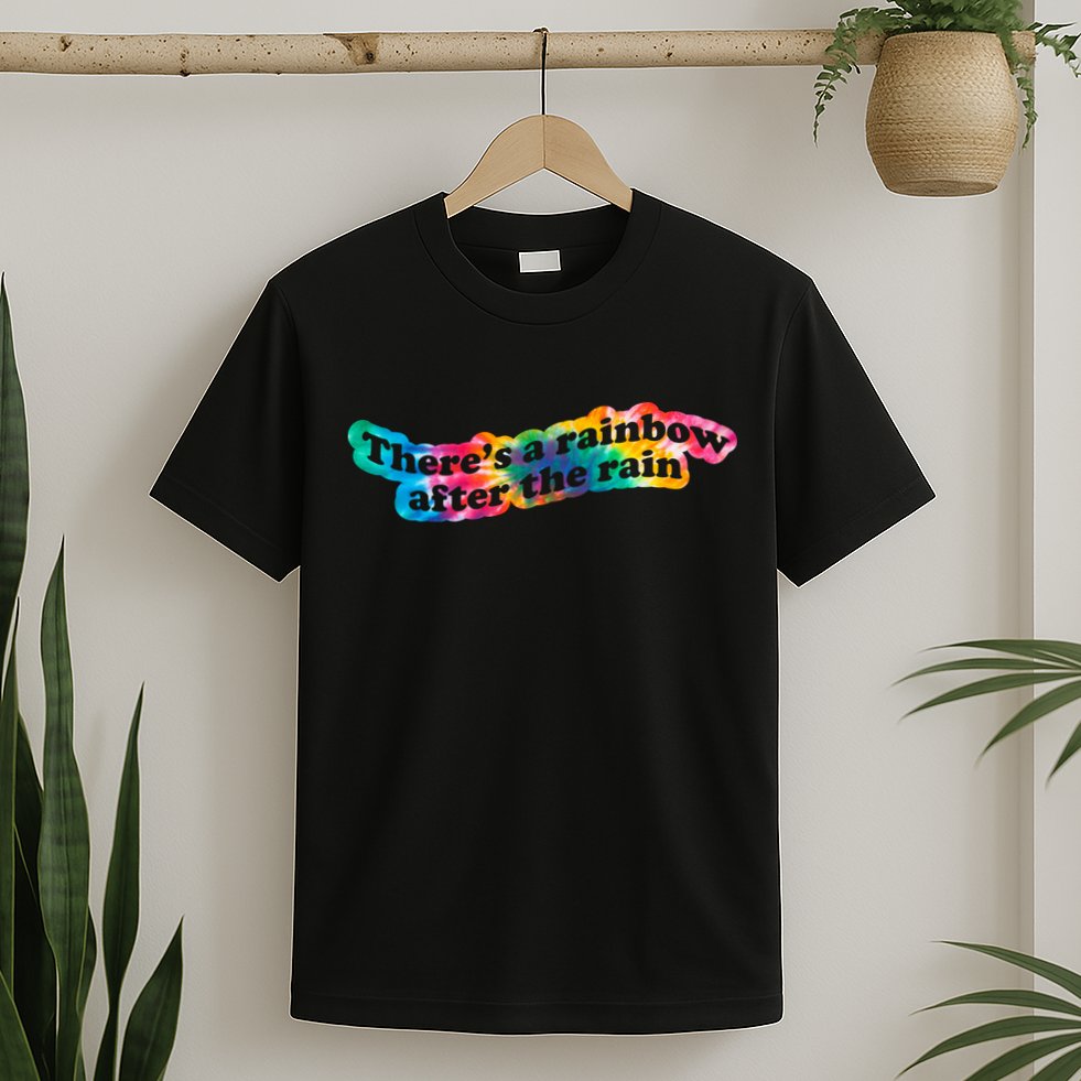 There's A Rainbow After The Rain Mental Health Awareness T-Shirt