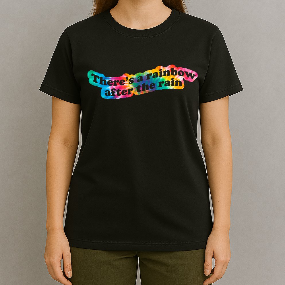 There's A Rainbow After The Rain Mental Health Awareness T-Shirt