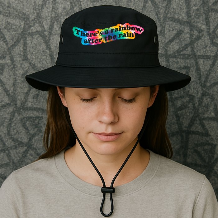 There's A Rainbow After The Rain Mental Health Awareness Bucket Hat