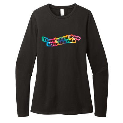 There's A Rainbow After The Rain Mental Health Awareness Womens CVC Long Sleeve Shirt