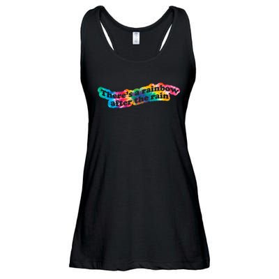 There's A Rainbow After The Rain Mental Health Awareness Ladies Essential Flowy Tank