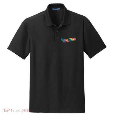 There's A Rainbow After The Rain Mental Health Awareness Dry Zone Grid Polo