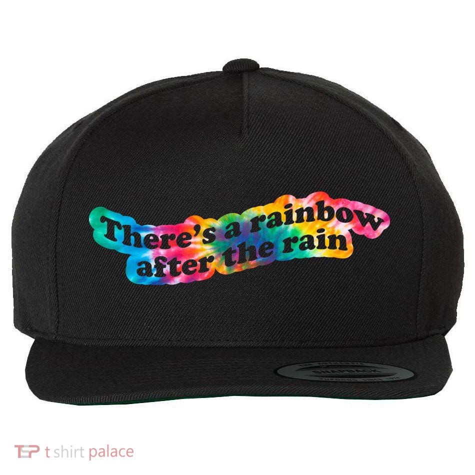 There's A Rainbow After The Rain Mental Health Awareness Wool Snapback Cap