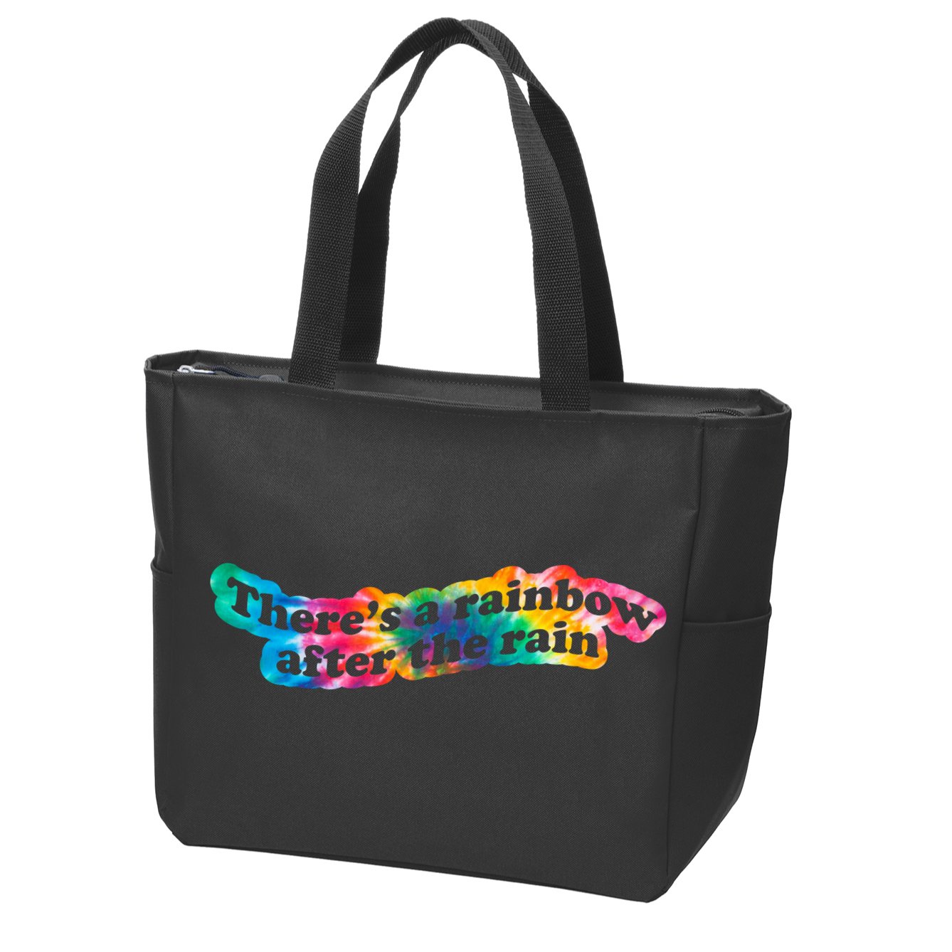 There's A Rainbow After The Rain Mental Health Awareness Zip Tote Bag