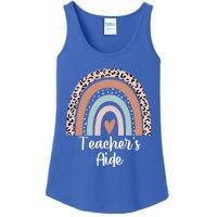 Teacher's Aide Rainbow Leopard Teachers Aide Assistant Cute Gift Ladies Essential Tank