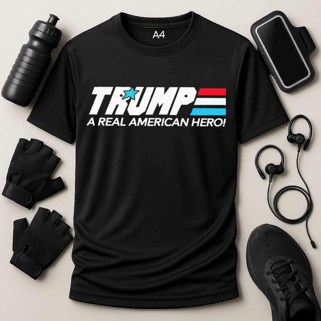 Trump A Real American Hero Performance Shirt