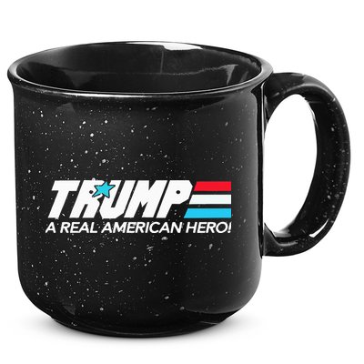 Trump A Real American Hero 15oz Campfire Ceramic Mug